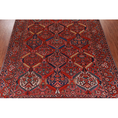 Pre-1900 Vegetable Dye Traditional Large Rug 13x18