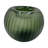 9" Wide Decorative Handmade Green Round Pumpkin Glass Vase
