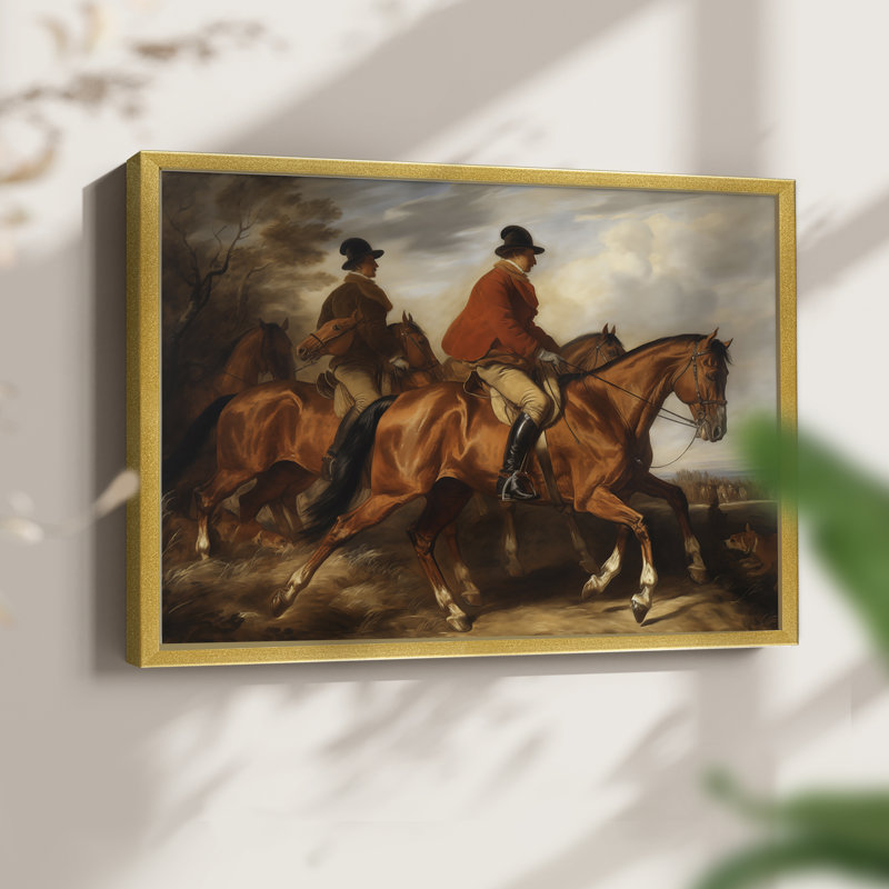 Faune - LXVI - Reproduction encadrée - Restickable, H 8 po x l 10 po, Doré