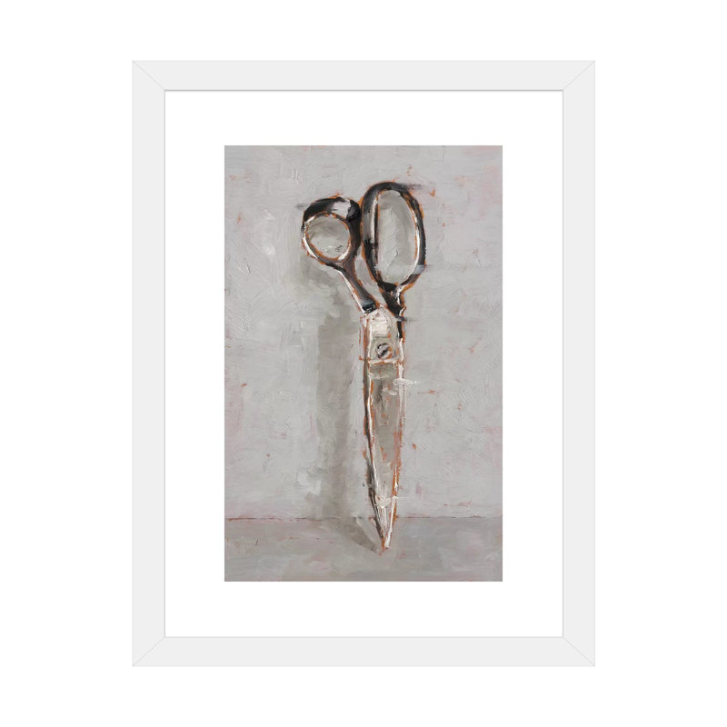 «Cut It Out II» par Ethan Harper - reproduction d'art, H 24 po x l 16 po x P 1 po, Papier encadré blanc, Blanc