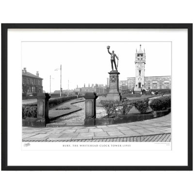 Bury, The Whitehead Clock Tower C1955 by Francis Frith - Single Picture Frame Print