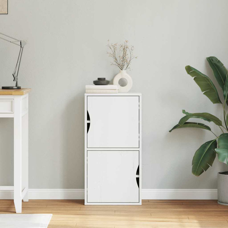 Soleigh Rectangle Accent Cabinet, White
