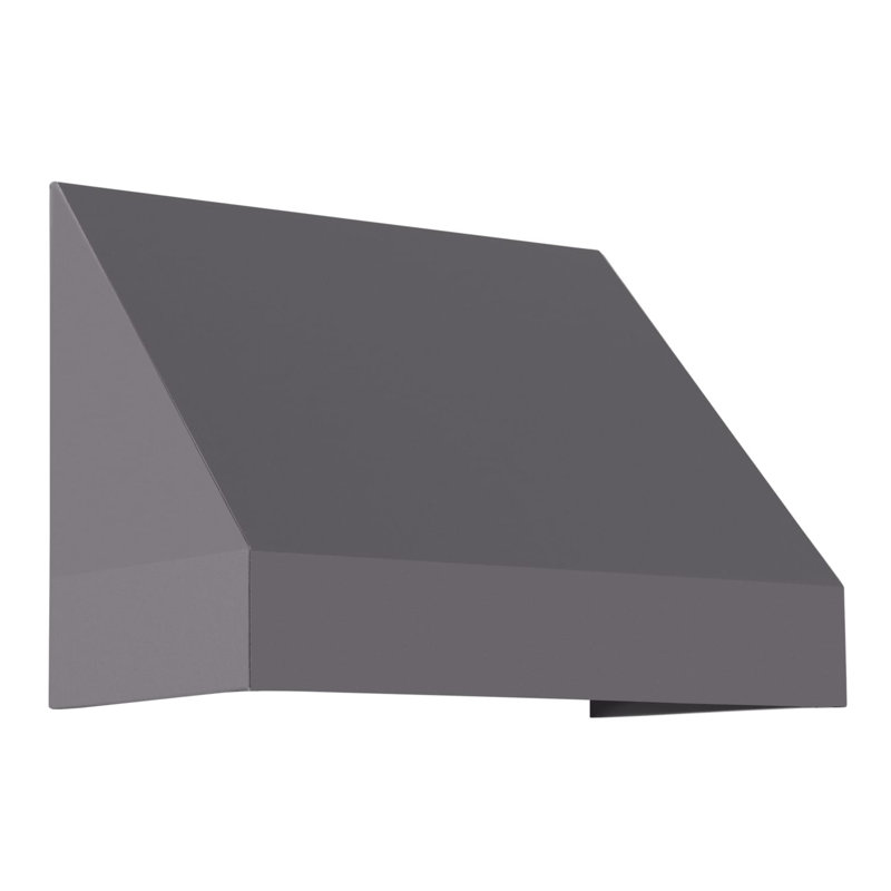 Auvent fixe en tissu acrylique New Yorker Awntech, H 31 po x l 52,5 po x P 24 po, Bronze industriel