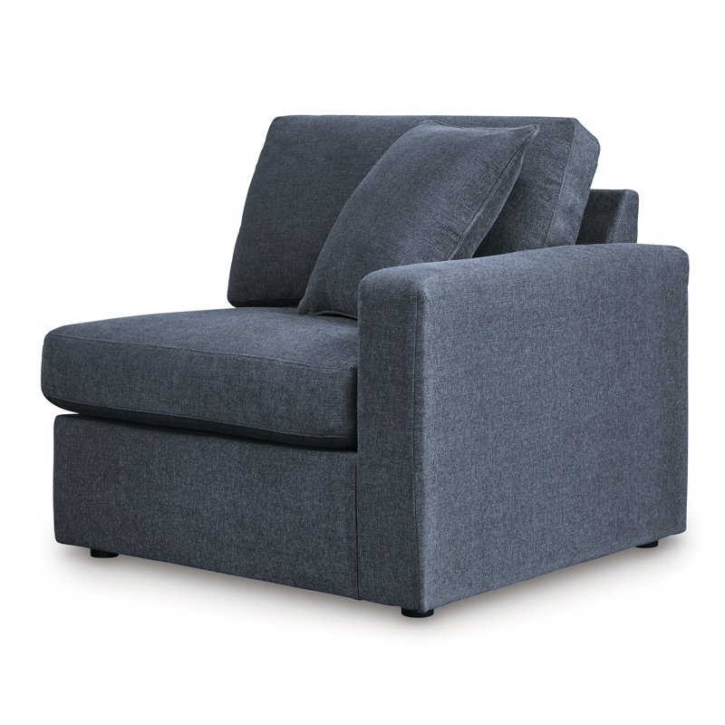 Canapé modulaire 6 pièces Depew, Polyester bleu