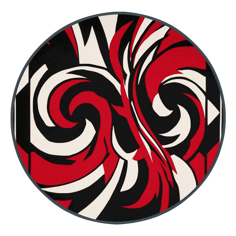 Midnight Phoenix Rug, Round 7'