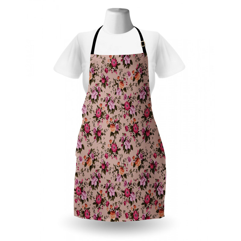 Tablier de fleur rose