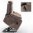 Classic Power Velvet Upholstered Lift Recliner with Storage Pockets and Hidden Cup Holders-1108110984