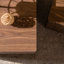 Ensemble de 2 tables basses gigognes en noyer