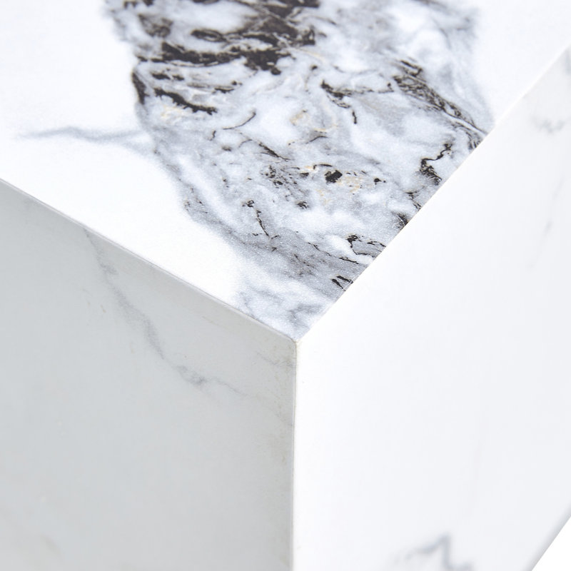 Modern MDF Coffee Table With Marble Pattern
