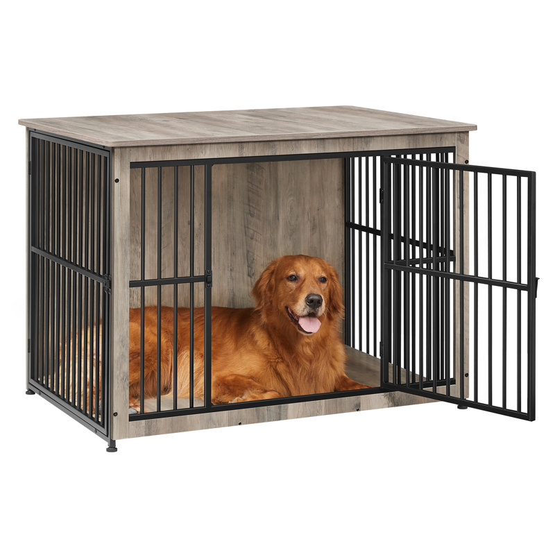 Caisse pour animaux Lofland, Heather Greige, H 32,3 po x l 43,3 po x P 29,9 po