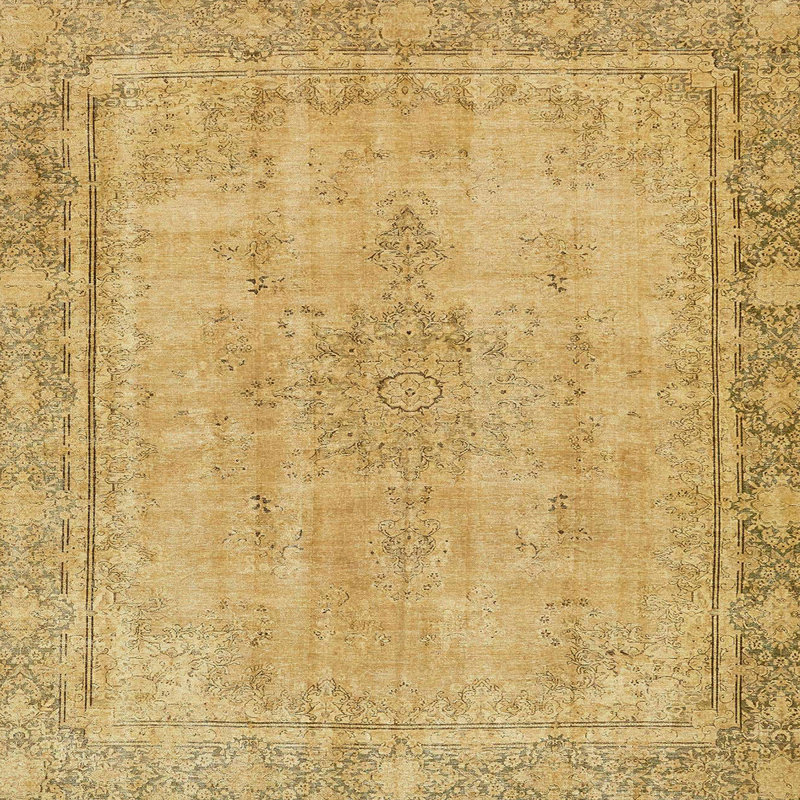 Abstract Indoor Rug, Square 5'