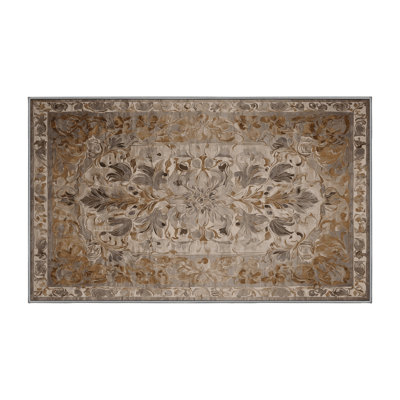 Machine Washable Gray Area Rug