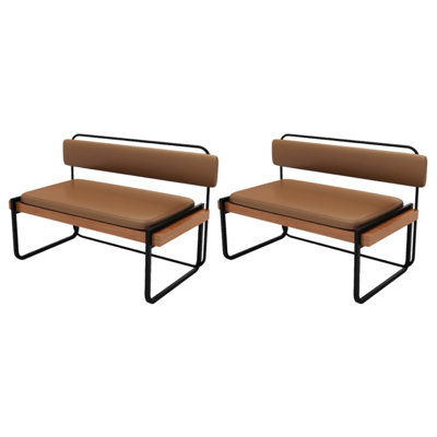 Banc rembourré en similicuir