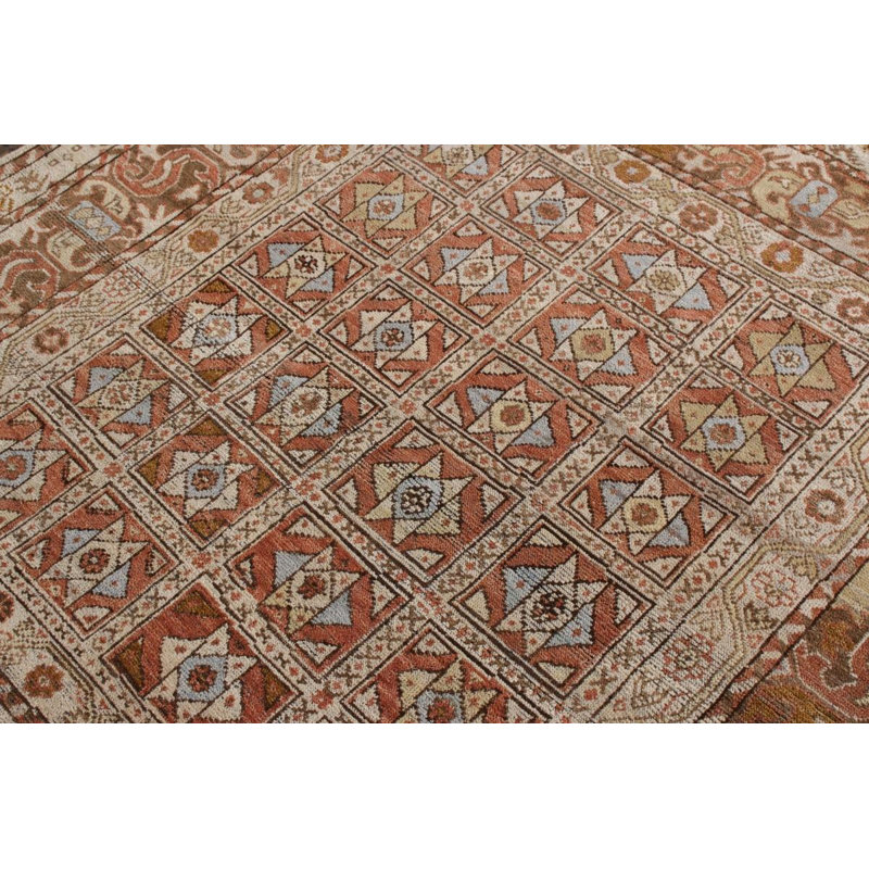 Rug & Kilim’S Tribal Rug In Beige-Brown All Over Geometric Pattern, Rectangle 8' x 10'