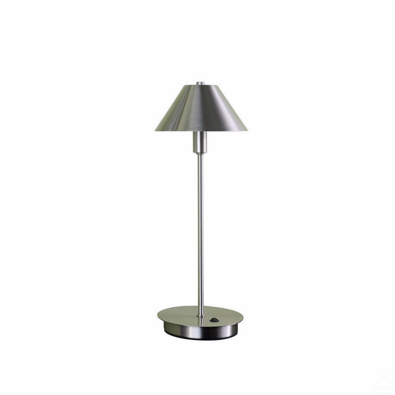 17.5" Silver Nickel G-9 Led Table Lamp