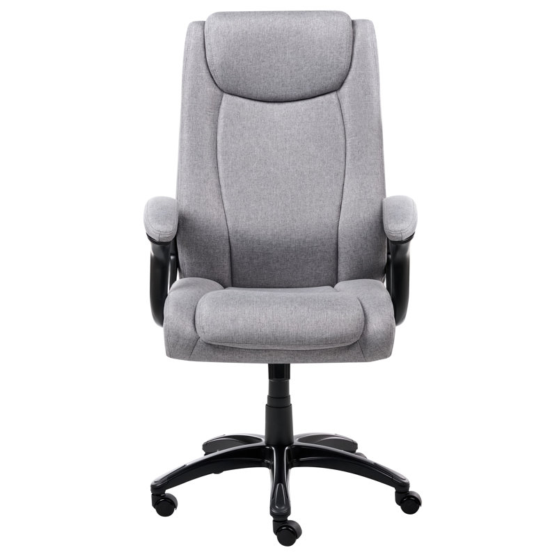 17 Stories Linen Office Chair