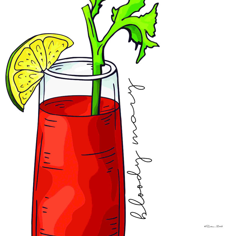 " Bloody Mary " by Susan Ball, 12" H x 12" W   