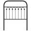 Vidaxl Metal Replace Headboard Black 180 Cm-101181635-101181636