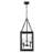 Averee 3 - Light Steel Dimmable Lantern Tiered Chandelier - Matte Black - Clear Glass-1349378175
