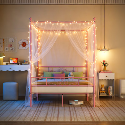 Alex-Jay Metal Canopy Bed