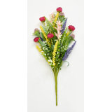 21" Wild Artificial Multicolor Spring Flower Spray, Set of 3
