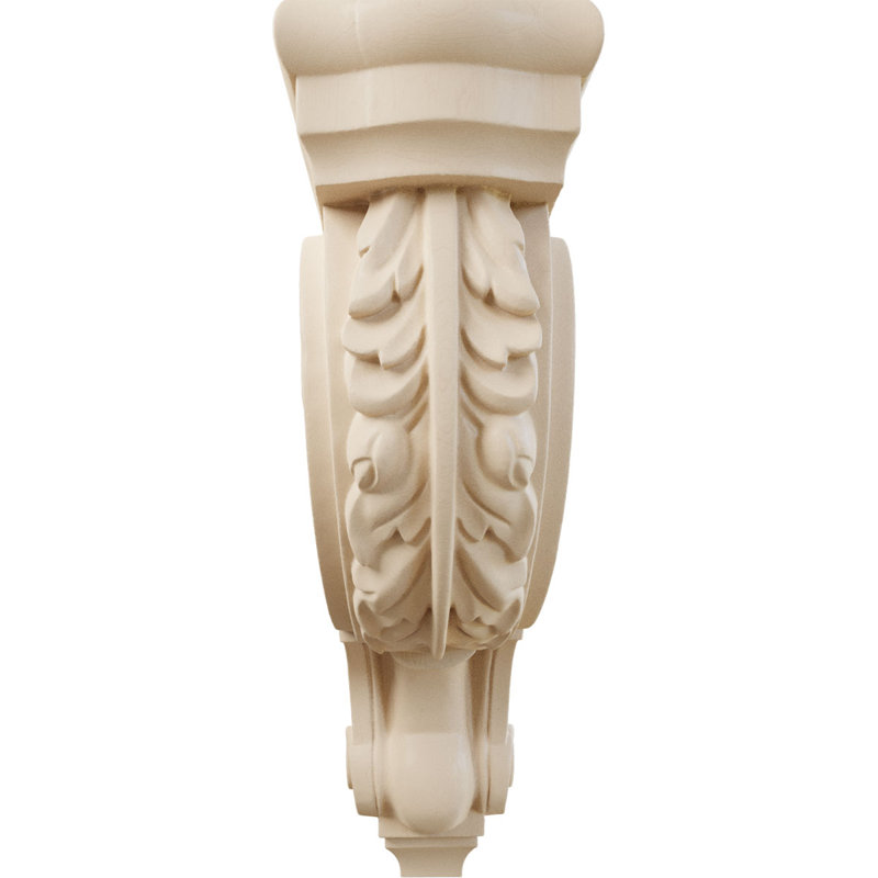 Alder 14" Traditional Unfinished Wood Corbel