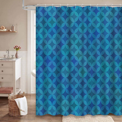 Rideau de douche avec 12 crochets