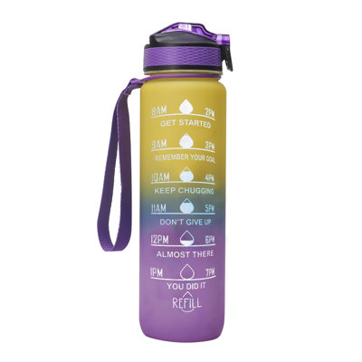 Bouteille d'eau 1L Sports d'extérieur Bouteille de camping portable étanche