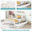 Lit plateforme pour enfants avec rails de sécurité et tiroirs de rangement Dreamhaven-356153567-356153564