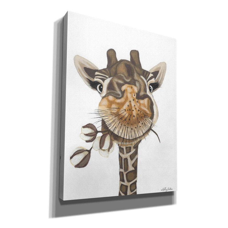 «Red Giraffe Studio» par Ashley Justice, estampe numérique sur toile Red Barrel Studio®, H 16 po x l 12 po x P 0,75 po