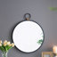 Miroir rond en fer