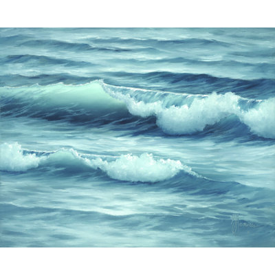 «Waves» par Georgia Janisse - reproduction d'art sur toile tendue