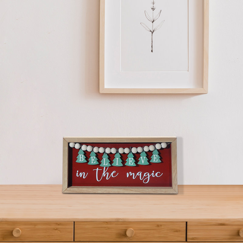Panneau encadré «Believe In The Magic Bead»