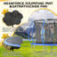 SENCHO GINSYTALIOR 12FT Outdoor Trampoline for Kids and Adults,800LBS Weight Capacity, with Basketball Hoop, Safety Enclosure, ASTM Approved-883666727