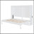 Full Size Murphy Bed Wall Bed,White