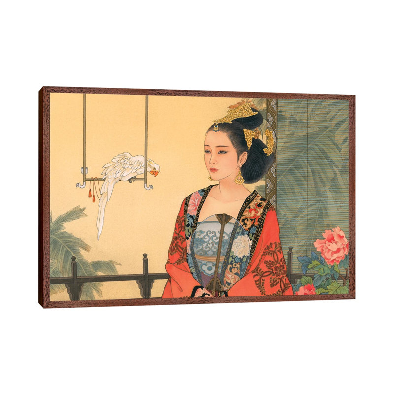 Beauty From Afar - Painting on Canvas, Classic Brown Wood Framed, 152.5 cm H x 101.5 cm W