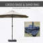 Parasol d'extérieur polyvalent pour la détente et la protection solaire, idéal pour divers environnements-176842274