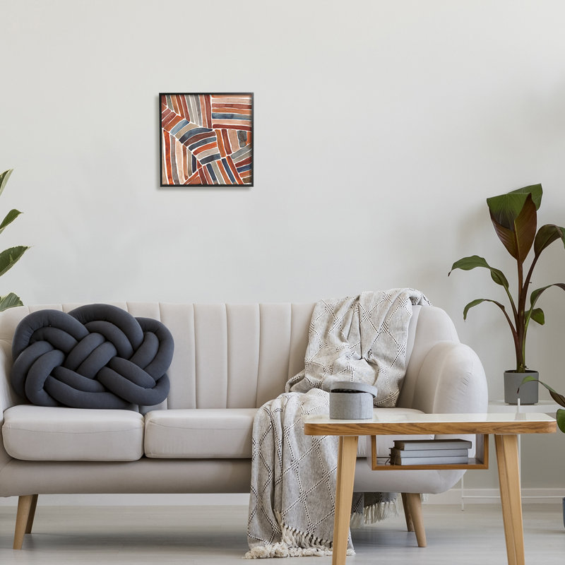 Toile abstraite Stupell Industries, Giclée encadrée noir minuit, H 12 po x l 12 po x P 1,5 po