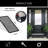Outdoor Front Door Mat Harold Railing Rubber Rug - 24x16 Inches, Black