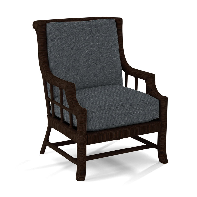 Fauteuil Lafayette, Café, Chenille rose / velours uni; 0809-14