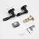 Privacy Door Lever with Round Rosette Keyless Lock