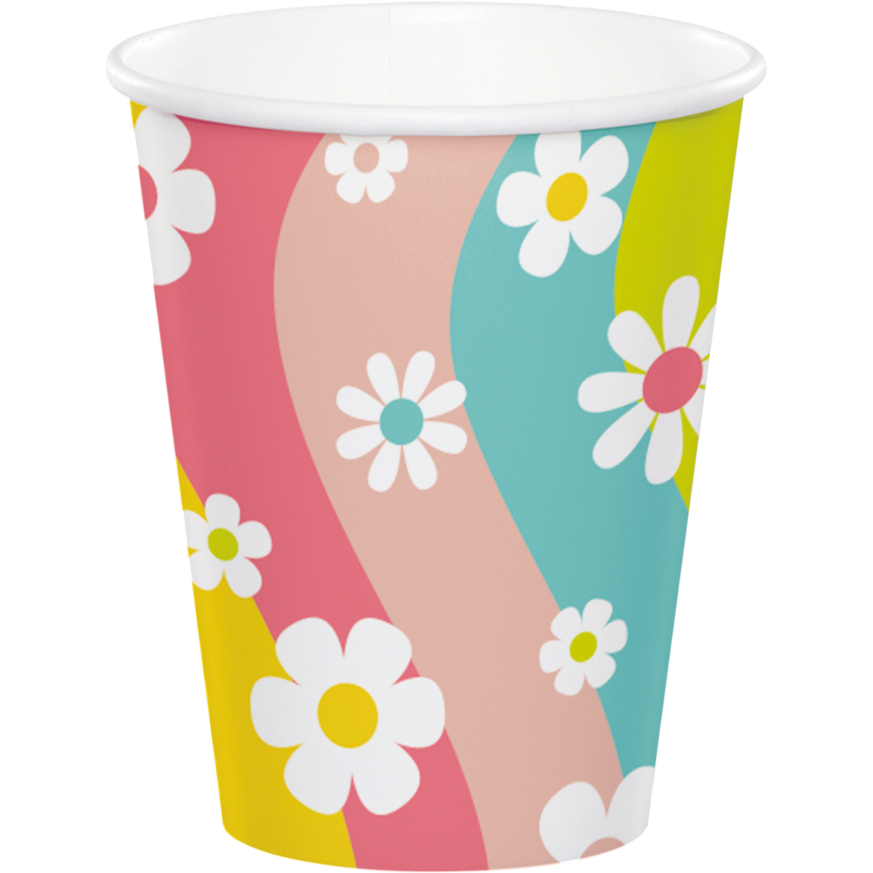 Tie Dye Party Paper Cups, Hot/Cold Cup 9oz