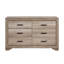 Commode 6 tiroirs avec quincaillerie noire pour chambre à coucher