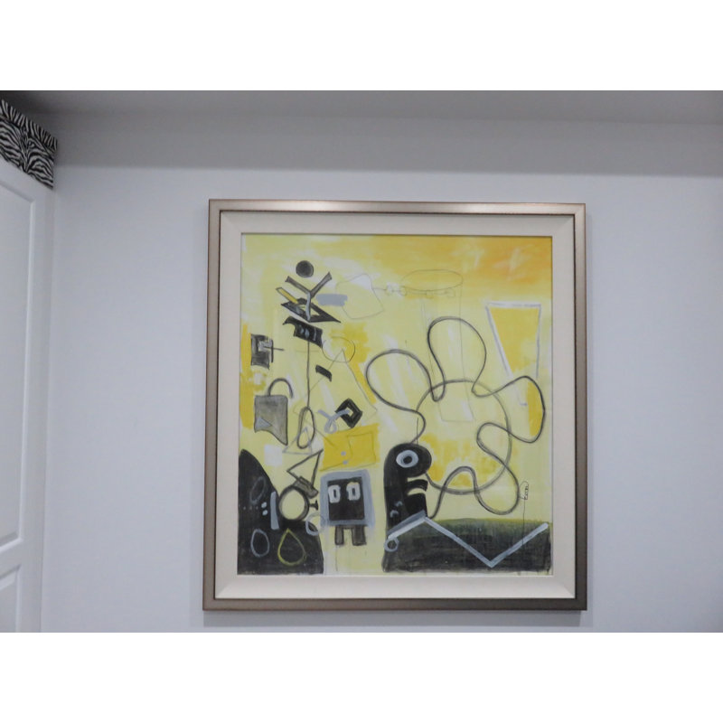 Lock Her Up Painting by Joyce Creiger, Yellow
