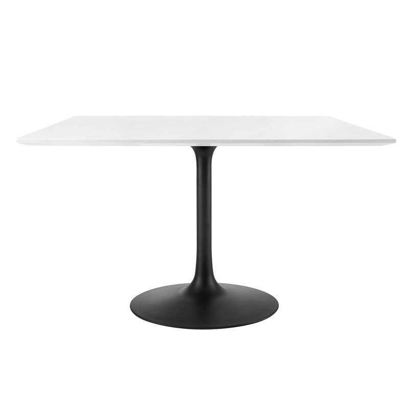 Table de salle à manger carréeLippa, Noir, H 29.5 po x l 36 po x L 36 po