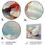 Décoration murale en métal blanc impressionniste, coquillages I-937781040
