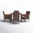 Maltby 4-Person Acacia Patio Dining Set with 35.43" W Square Table -1230409926