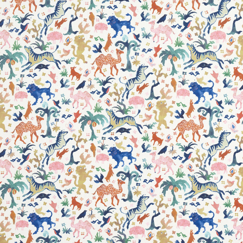 Tissu intérieur / extérieur Schumacher x Happy Menocal Beasts