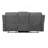 Kalen Grey Chenille Sofa W/ Drop Down Table