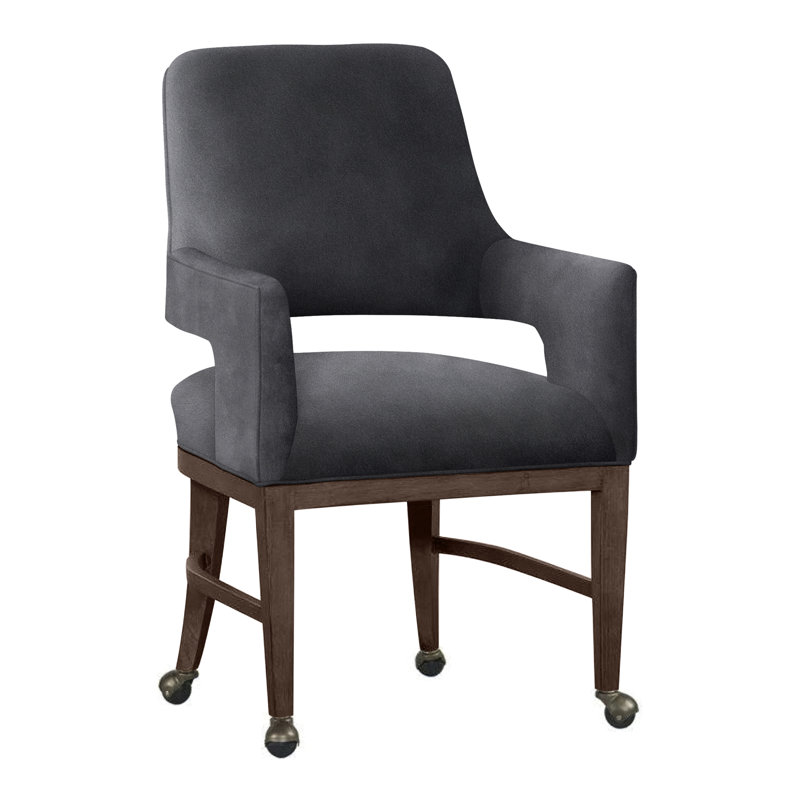 Josie Upholstered Arm Chair, Perigold Atando Harbour, Hazelnut